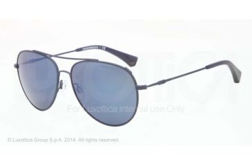 Image of Armani EA2010 Single Vision Prescription Sunglasses EA2010-305696-57 - Lens Diameter 57 mm, Frame Color Matte Blue