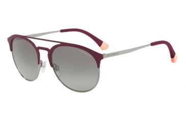 Image of Armani EA2052 Sunglasses 318311-56 - Mt Bordeaux/gunmetal Frame, Grey Gradient Lenses