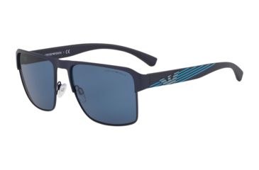 Image of Armani EA2066 Sunglasses 313180-57 - , Blue Lenses