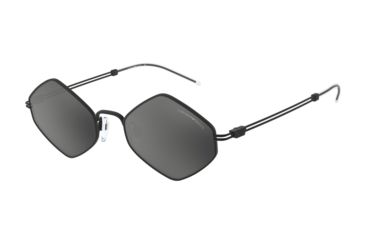 Image of Armani EA2085 Sunglasses 30016G-52 - , Light Grey Mirror Black Lenses