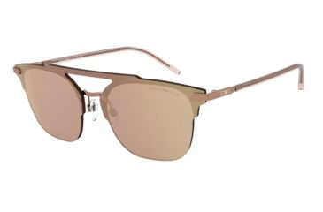 Image of Armani EA2090 Sunglasses 32967J-45 - , Mirror Rose Gold Lenses