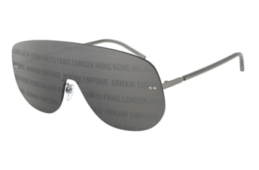 Image of Armani EA2091 Sunglasses 3010AI-42 - , Dark Grey Tampo Cities Silver Lenses