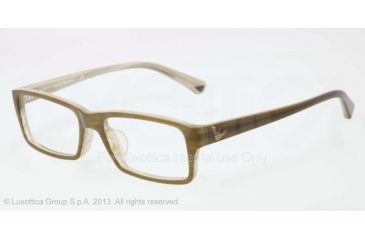 Image of Armani EA3003F Eyeglass Frames 5057-54 - Olive Green/variegated Green Frame