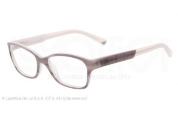 Image of Armani EA3004 Eyeglass Frames 5048-50 - Striped Gray/light Gray Frame