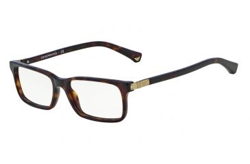 Image of Armani EA3005 Progressive Prescription Eyeglasses 5026-51 - Dark Havana Frame