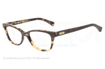 Image of Armani EA3015 Progressive Prescription Eyeglasses 5107-51 - Havana/brown Frame