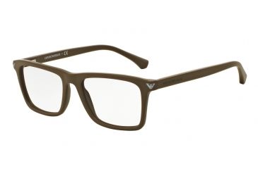 Image of Armani EA3071 Single Vision Prescription Eyeglasses 5453-53 - Matte Mud Frame