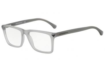 Image of Armani EA3071 Single Vision Prescription Eyeglasses 5532-55 - Matte Transparent Grey Frame