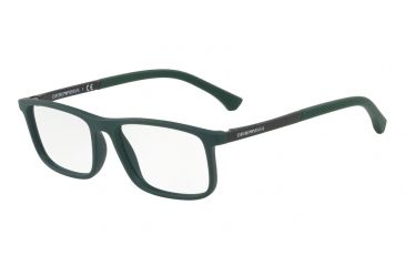 Image of Armani EA3125 Eyeglass Frames 5646-53 - Green Rubber Frame