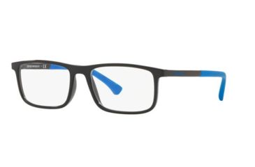 Image of Armani EA3125F Single Vision Prescription Eyeglasses, 55mm, Black, EA3125F-5017-55-SV