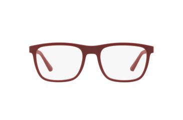 Image of Armani EA3140 Progressive Prescription Eyeglasses 5720-53 - Matte Red Frame