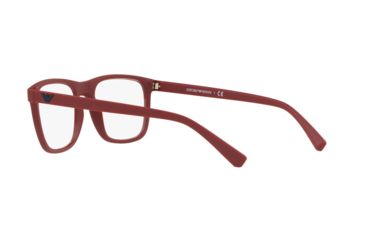Image of Armani EA3140 Progressive Prescription Eyeglasses 5720-53 - Matte Red Frame