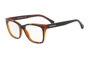 Image of Armani EA3146 Progressive Prescription Eyeglasses, 52mm, Top Black On Yellow Tortoise, EA3146-5742-52-PRO