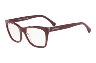 Image of Armani EA3146 Progressive Prescription Eyeglasses, 52mm, Trilayer Crystal Bordeaux, EA3146-5744-52-PRO