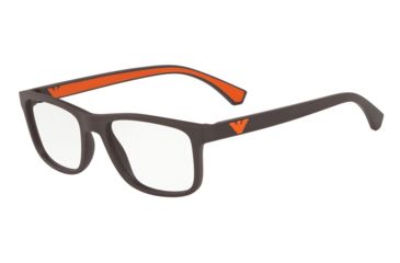 Image of Armani EA3147F Eyeglass Frames 5752-55 - Matte Brown