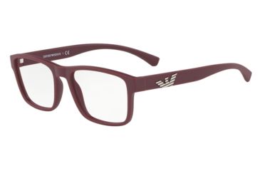 Image of Armani EA3149 Eyeglass Frames 5751-53 - Matte Bordeaux