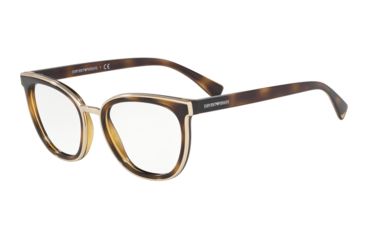 Image of Armani EA3155 Progressive Prescription Eyeglasses, 52mm, Havana, EA3155-5026-52-PRO
