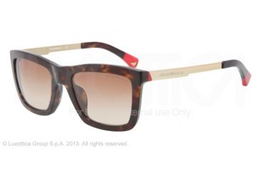 Image of Armani EA4017 Progressive Prescription Sunglasses EA4017-502613-53 - Lens Diameter 53 mm, Frame Color Havana/Red
