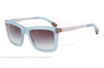 Image of Armani EA4017 Progressive Prescription Sunglasses EA4017-51278G-53 - Lens Diameter 53 mm, Frame Color Opal Green/brown