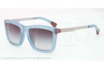 Image of Armani EA4017F Sunglasses 51278G-53 - Opal Green/brown Frame, Gray Gradient Lenses