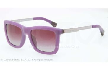Image of Armani EA4017F Sunglasses 51284Q-53 - Opal Violet/brown Frame, Gray Gradient Violet Lenses