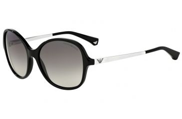 Image of Armani EA4024F Sunglasses 501711-56 - Black Frame, Grey Gradient Lenses