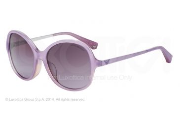 Image of Armani EA4024F Sunglasses 52058H-56 - Pearl Lilac Frame, Violet Gradient Lenses