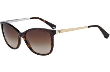 Image of Armani EA4025 Sunglasses 502613-55 - Dark Havana Frame, Brown Gradient Lenses
