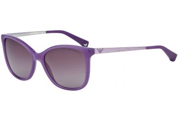 Image of Armani EA4025 Sunglasses 51288H-55 - Opal Lilac Frame, Violet Gradient Lenses