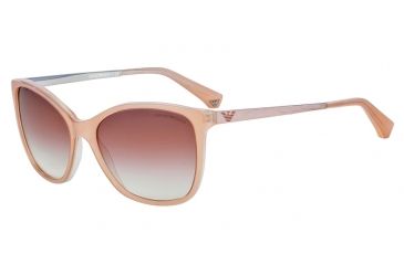 Image of Armani EA4025 Sunglasses 52028D-55 - Pearl Peach Frame, Pink Gradient Lenses
