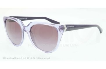 Image of Armani EA4027 Sunglasses 50718H-57 - Lilac Frame, Violet Gradient Lenses