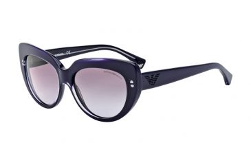 Image of Armani EA4032 Sunglasses 52218H-55 - Transp Lilac On Violet Frame, Violet Gradient Lenses
