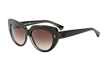 Image of Armani EA4032 Sunglasses 522213-55 - Transp Brown/dark Brown Frame, Brown Gradient Lenses