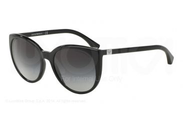 Image of Armani EA4043 Sunglasses 50178G-55 - Black Frame, Grey Gradient Lenses