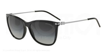 Image of Armani EA4051F Sunglasses 50178G-56 - Black Frame, Grey Gradient Lenses