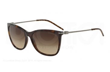 Image of Armani EA4051F Sunglasses 502613-56 - Havana Frame, Brown Gradient Lenses