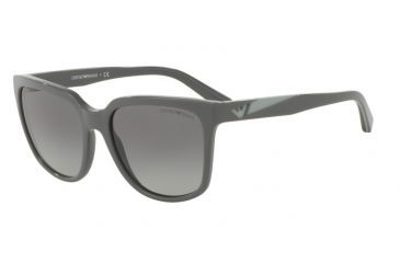 Image of Armani EA4070F Sunglasses 551011-55 - Grey Frame, Grey Gradient Lenses