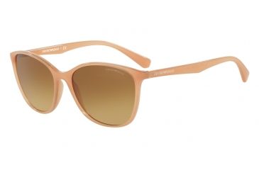 Image of Armani EA4073 Sunglasses 55062L-56 - Opal Honey Frame, Yellow Gradient Lenses