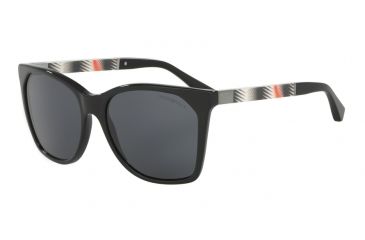 Image of Armani EA4075 Sunglasses 501787-57 - Black Frame, Grey Lenses