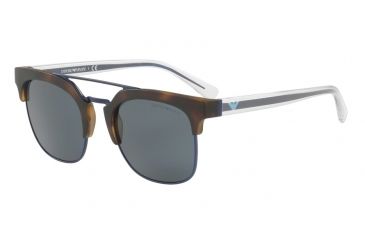 Image of Armani EA4093 Sunglasses 508987-52 - Matte Havana Frame, Grey Lenses