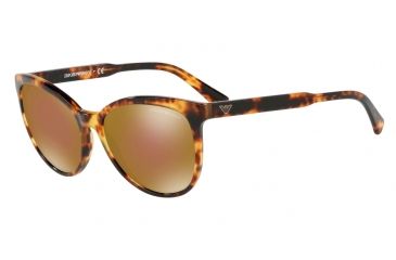 Image of Armani EA4101 Progressive Prescription Sunglasses EA4101-56777D-56 - Lens Diameter 56 mm, Frame Color Blonde Havana