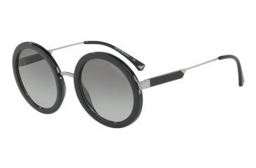 Image of Armani EA4106 Sunglasses 500111-51 - Black Frame, Grey Gradient Lenses
