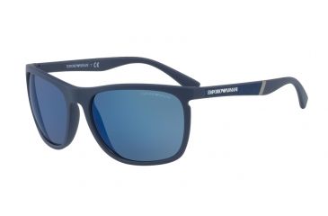 Image of Armani EA4107 Single Vision Prescription Sunglasses EA4107-557596-59 - Lens Diameter 59 mm, Frame Color Matte Blue