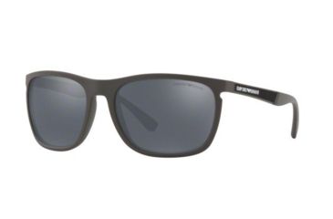 Image of Armani EA4107 Single Vision Prescription Sunglasses, 59mm, Matte Mud, EA4107-56406Q-59-SV