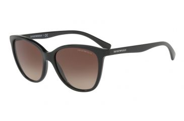 Image of Armani EA4110 Sunglasses 500113-55 - Black Frame, Brown Gradient Lenses