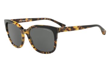 Image of Armani EA4119F Progressive Prescription Sunglasses, 54mm, Top Black On Havana, EA4119F-569787-54-PRO