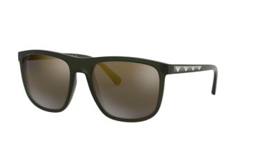 Image of Armani EA4124 Bifocal Prescription Sunglasses, 57mm, Matte Opal Green, EA4124-57254T-57-BI