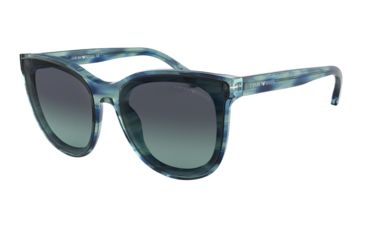 Image of Armani EA4125 Sunglasses 57144S-61 - , Azure Gradient Dark Blue Lenses