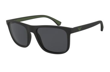 Image of Armani EA4129F Sunglasses 504287-56 - , Grey Lenses