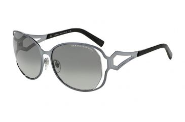 Image of Armani Exchange AX2009S Sunglasses 603411-59 - Ice Blue Frame, Grey Gradient Lenses
